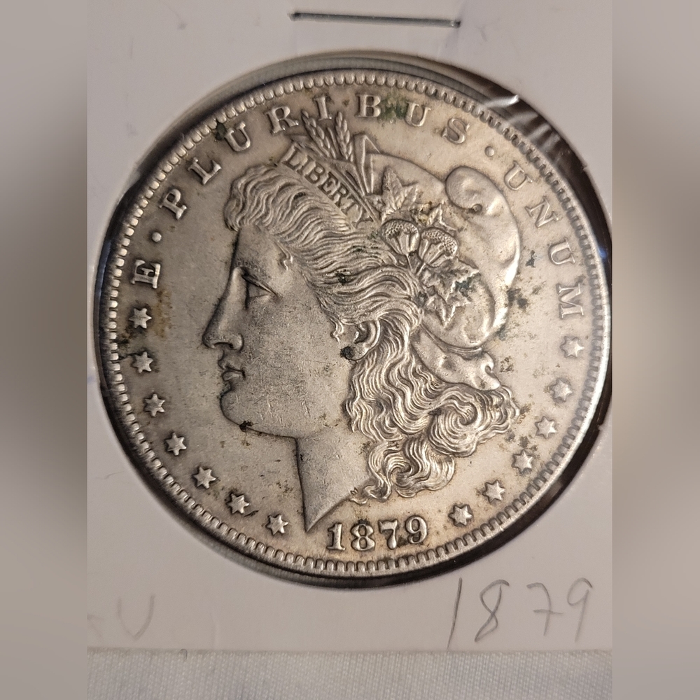 1879 Morgan Silver Dollar coin mint condition